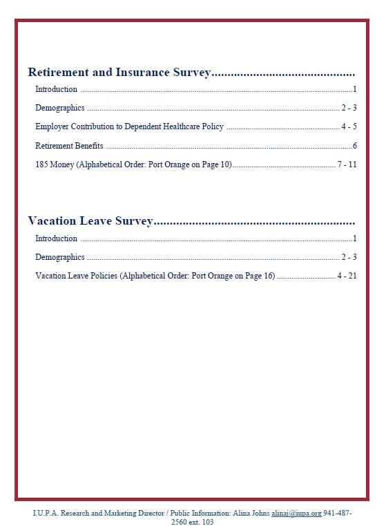 Survey Master List 2